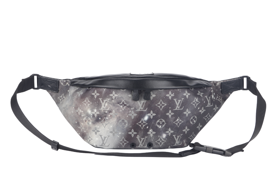 LOUIS VUITTON GALAXY DISCOVERY ( ) CANVAS MONOGRAM BLACK BUMBAG BLACK HARDWARE WITH DUST COVER