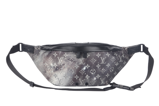 LOUIS VUITTON GALAXY DISCOVERY ( ) CANVAS MONOGRAM BLACK BUMBAG BLACK HARDWARE WITH DUST COVER