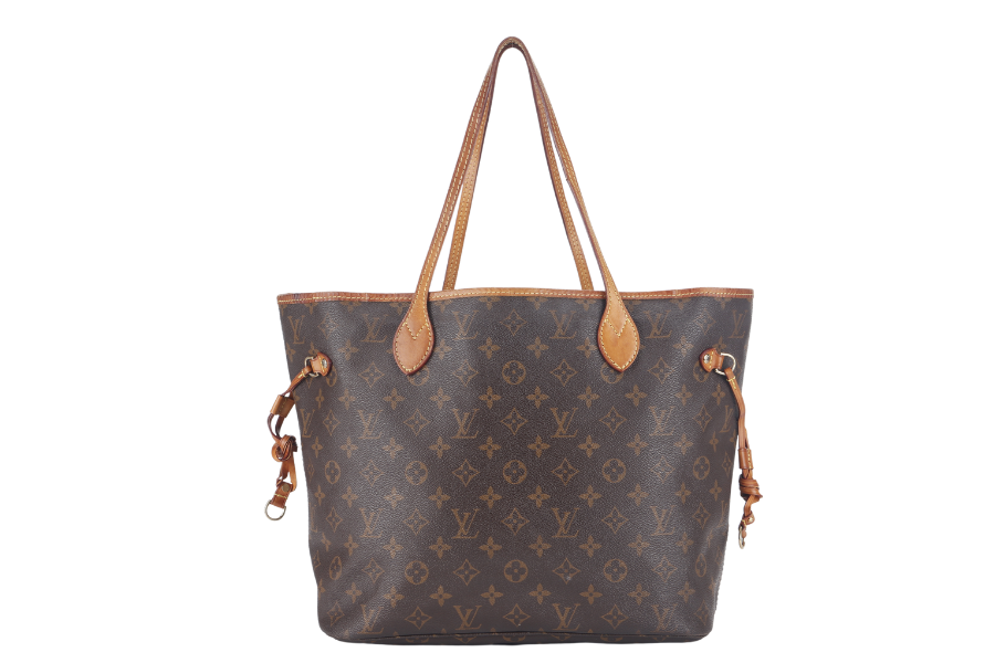 LOUIS VUITTON NEVERFULL MM ( ) BROWN CANVAS MONOGRAM GOLD HARDWARE NO DUST COVER Tote