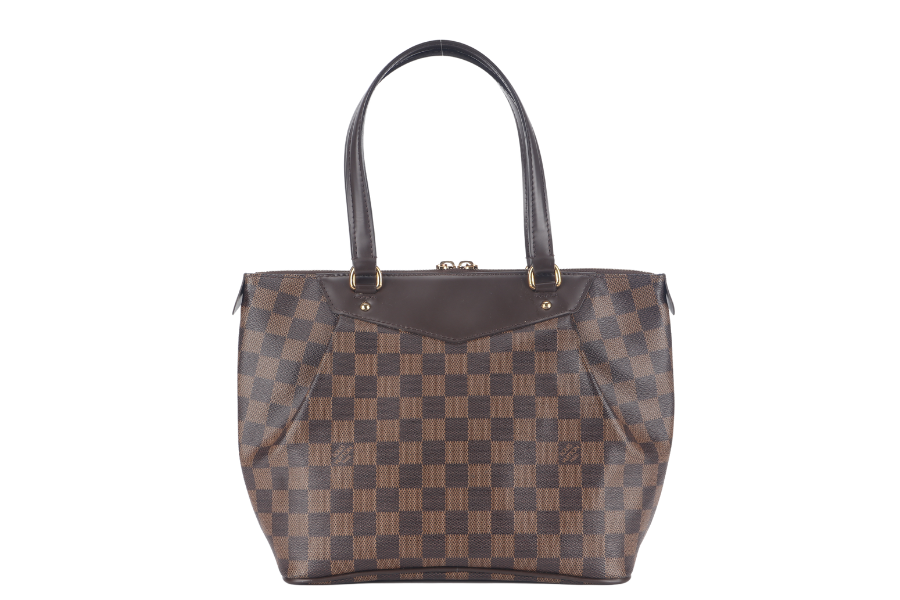 LOUIS VUITTON WESTMINSTER PM ( ) DAMIER EBENE GOLD HARDWARE NO DUST COVER Handbag