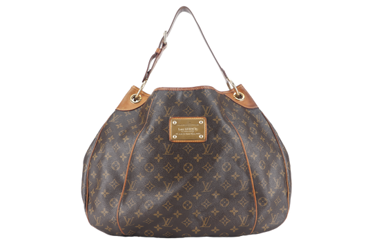 LOUIS VUITTON GALLERIA BAG GM BROWN MONOGRAM CANVAS GOLD HARDWARE WITH DUST COVER