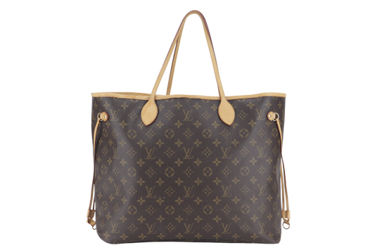 LOUIS VUITTON NEVERFULL GM ( ) MONOGRAM CANVAS GOLD HARDWARE WITH DUST COVER Tote