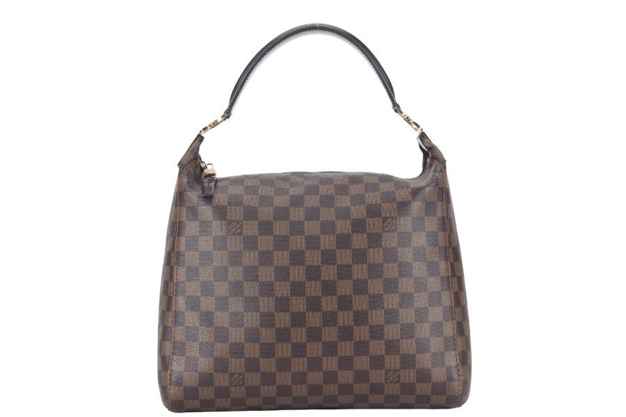LOUIS VUITTON PORTOBELLO PM ( ) DAMIER EBENE CANVAS HOBO BAG GOLD HARDWARE NO DUST COVER