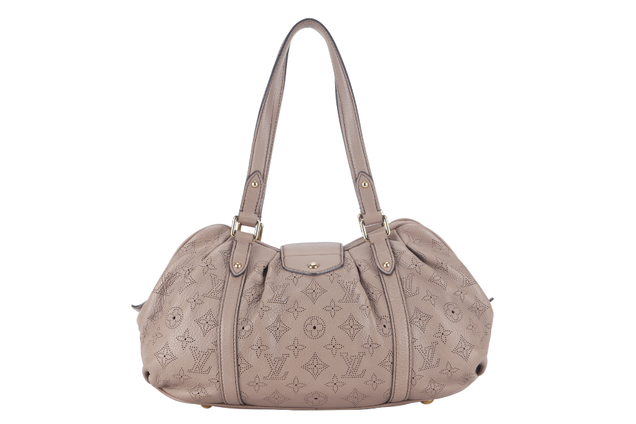 LOUIS VUITTON LUNAR PM BROWN MAHINA LEATHER GOLD HARDWARE NO DUST COVER Handbag