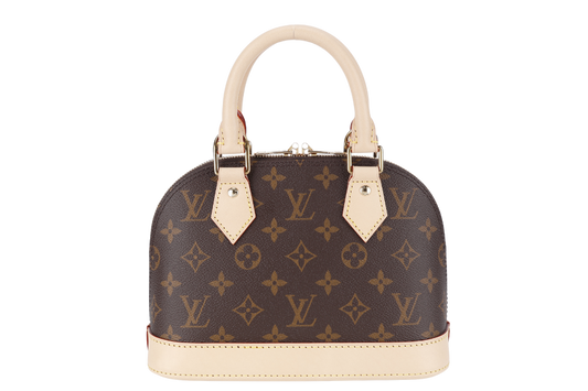 LOUIS VUITTON MONOGRAM ALMA BB WITH DUST COVER AND BOX Handbag
