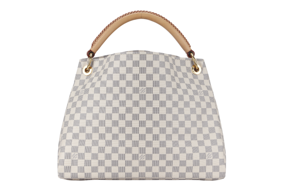 LOUIS VUITTON ARTSY MM ( ) DAMIER AZUR GOLD HARDWARE NO DUST COVER Handbag