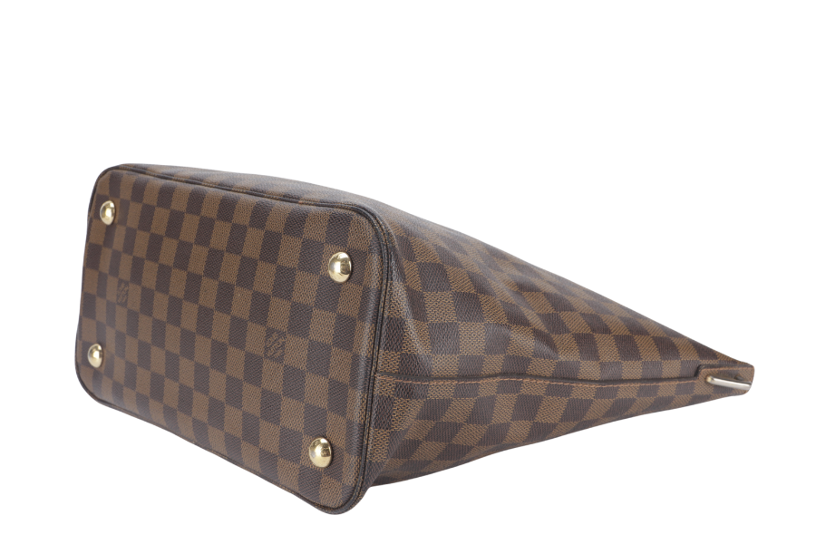 LOUIS VUITTON BELMONT TOTE BAG ( ) DAMIER EBENE CANVAS WITH DUST COVER, LOCK & KEYS