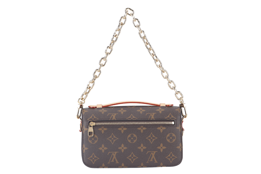 LOUIS VUITTON POCHETTE METIS ( ) EAST WEST MONOGRAM WITH STRAPS, CHAIN, DUST COVER AND BOX Clutch