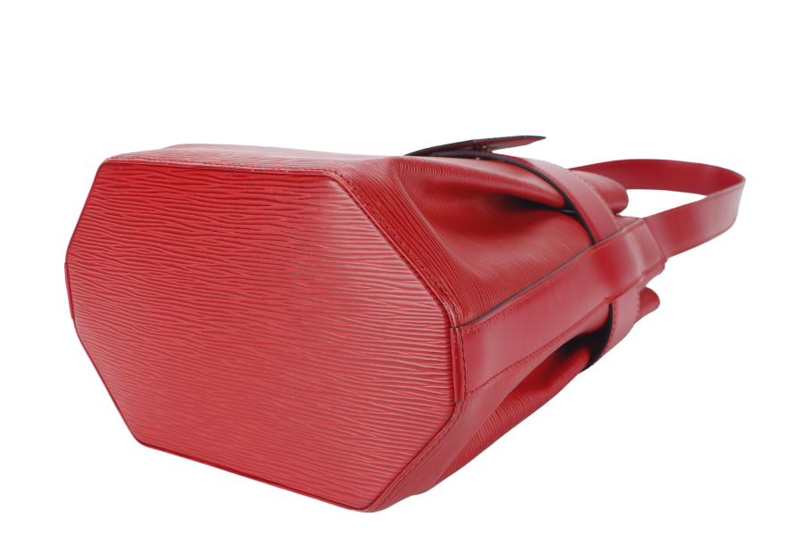 LOUIS VUITTON SAC D'EPAULE SHOULDER BAG ( ) RED EPI LEATHER GOLD HARDWARE NO DUST COVER