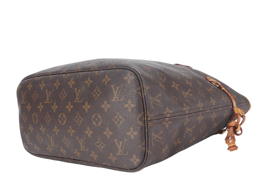 LOUIS VUITTON NEVERFULL MM ( ) BROWN CANVAS MONOGRAM GOLD HARDWARE NO DUST COVER Tote