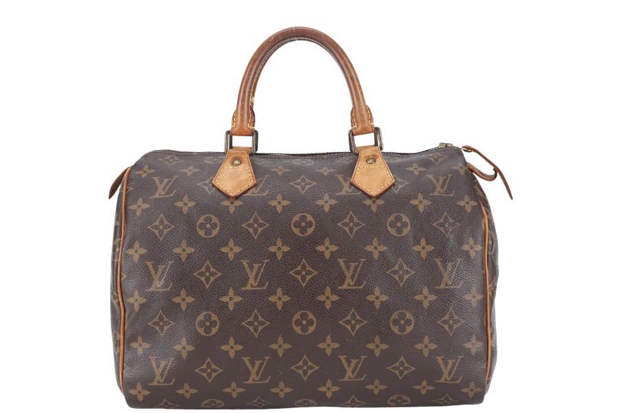 LOUIS VUITTON BROWN MONOGRAM CANVAS GOLD HARDWARE NO DUST COVER Handbag