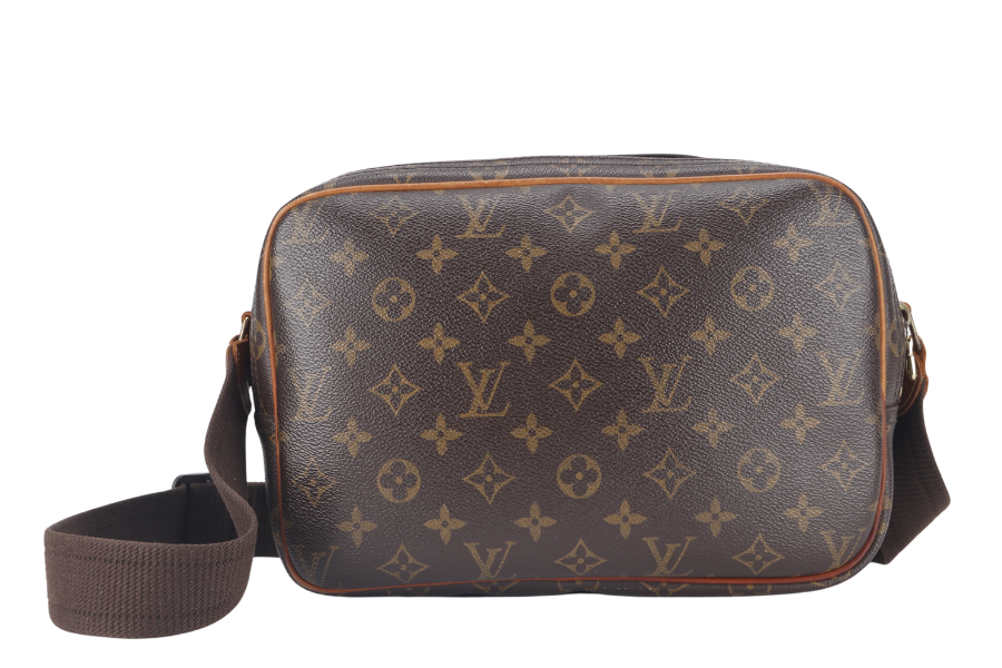 LOUIS VUITTON REPORTER PM ( ) MONOGRAM CANVAS GOLD HARDWARE WITH DUST COVER Handbag