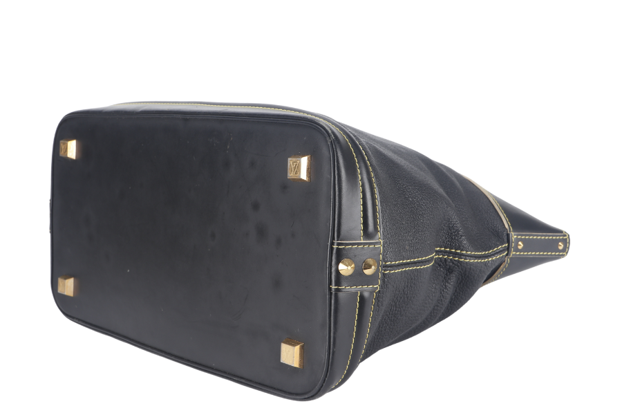 LOUIS VUITTON LOCKIT SUHALI PM BLACK LEATHER GOLD HARDWARE NO DUST COVER Handbag