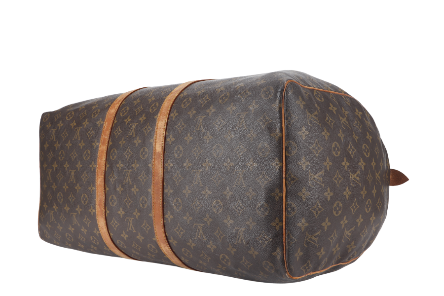LOUIS VUITTON KEEPAL 60 MONOGRAM CANVAS GOLD HARDWARE NO DUST COVER Handbag