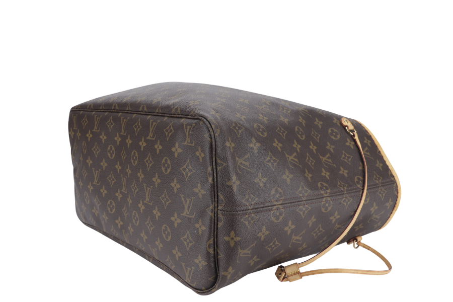 LOUIS VUITTON NEVERFULL GM ( ) MONOGRAM CANVAS GOLD HARDWARE WITH DUST COVER Tote