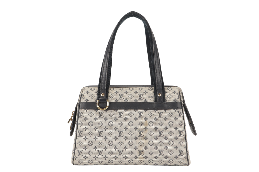 LOUIS VUITTON JOSEPHINE PM BLUE MINI LIN NO DUST COVER Handbag
