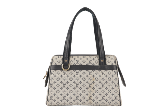 LOUIS VUITTON JOSEPHINE PM BLUE MINI LIN NO DUST COVER Handbag