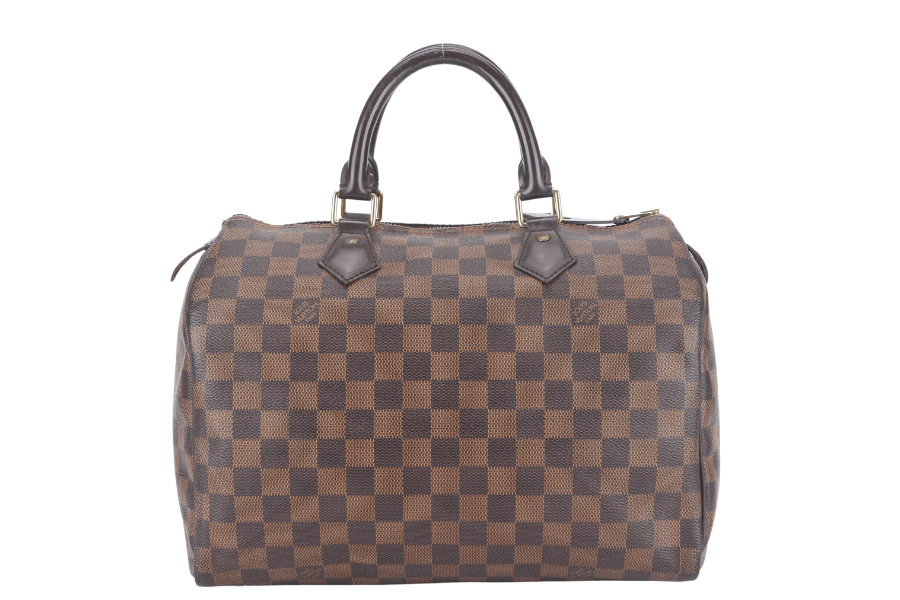 LOUIS VUITTON ( ) DAMIER EBENE CANVAS GOLD HARDWARE WITH KEYS&LOCK AND DUST COVER Handbag