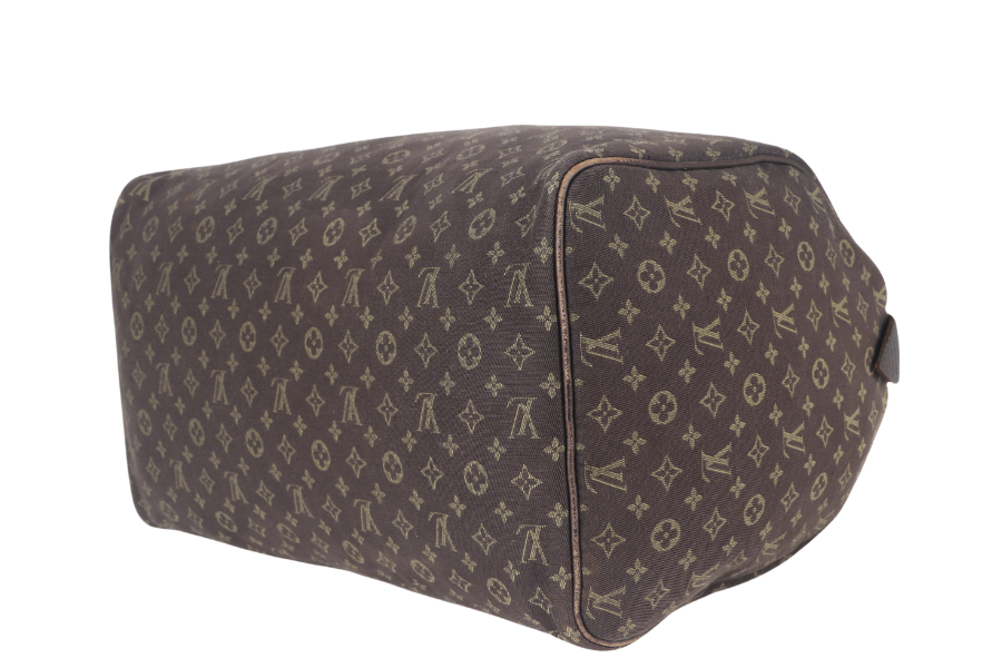 LOUIS VUITTON ( ) BROWN MINI LIN GOLD HARDWARE WITH DUST COVER Handbag