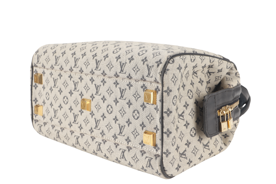LOUIS VUITTON JOSEPHINE PM BLUE MINI LIN NO DUST COVER Handbag