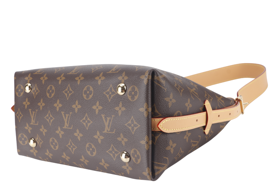 LOUIS VUITTON CARRYALL PM MONOGRAM CANVAS GOLD HARDWARE WITH DUST COVER AND BOX Handbag