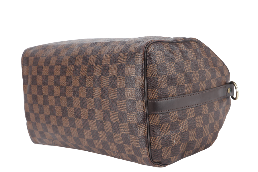 LOUIS VUITTON BANDOULIERE 30 DAMIER EBENE CANVAS GOLD HARDWARE WITH STRAPS AND DUST COVER Handbag