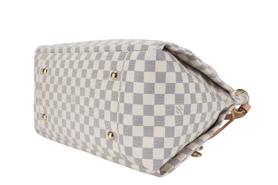 LOUIS VUITTON ARTSY MM ( ) DAMIER AZUR GOLD HARDWARE NO DUST COVER Handbag