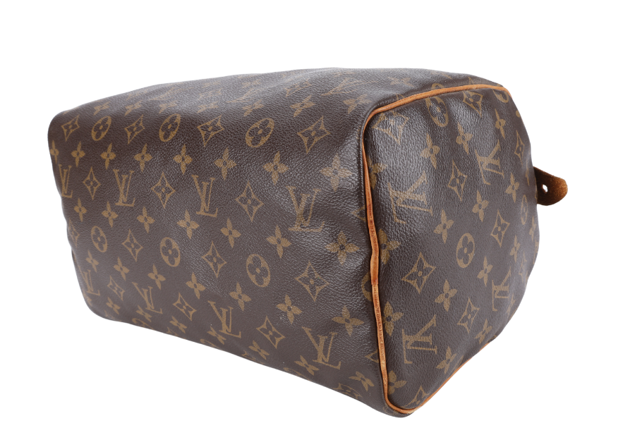 LOUIS VUITTON BROWN MONOGRAM CANVAS GOLD HARDWARE NO DUST COVER Handbag