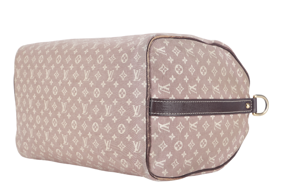 LOUIS VUITTON BANDOULIERE 30 MINI LIN CANVAS GOLD HARDWARE WITH DUST COVER, STRAPS, LOCK AND KEYS Handbag