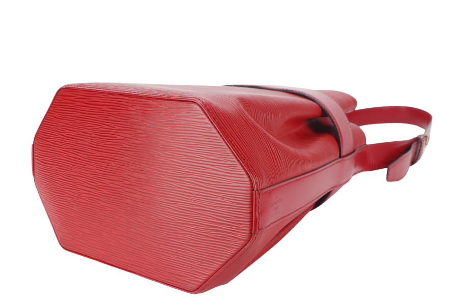 LOUIS VUITTON SAC D'EPAULE SHOULDER BAG ( ) RED EPI LEATHER GOLD HARDWARE NO DUST COVER