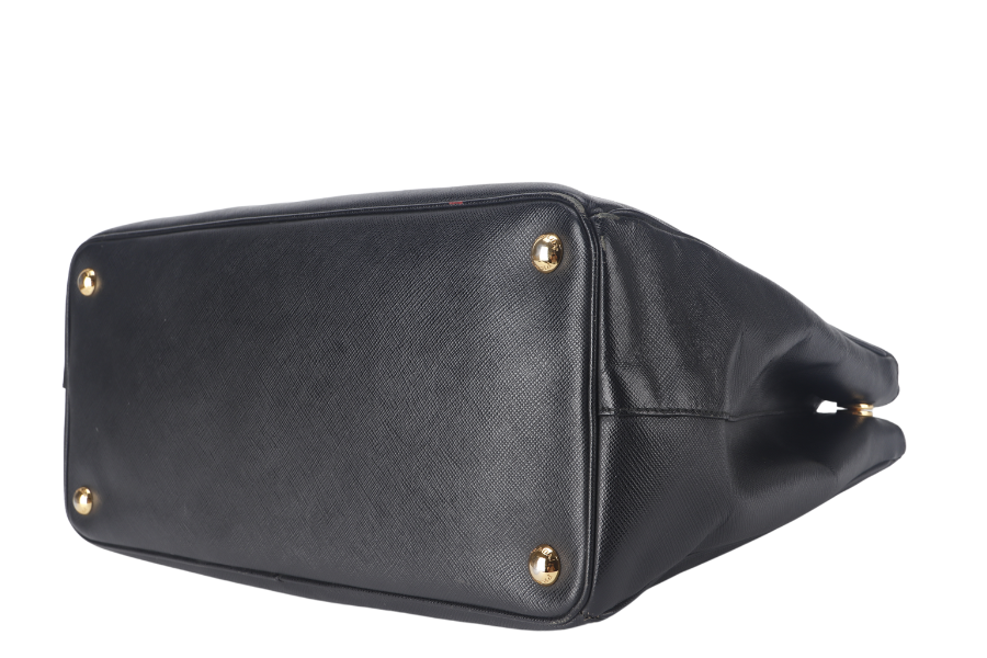 PRADA SAFFIANO LUX BLACK LEATHER (BN1844) GOLD HARDWARE WITH CARD AND DUST COVER