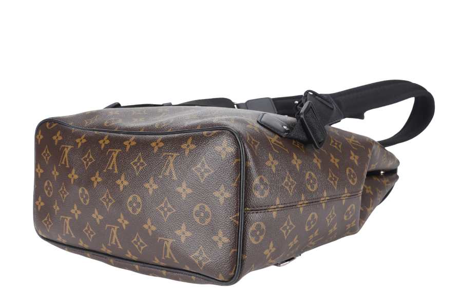 LOUIS VUITTON MACASSAR PARC ( ) MONOGRAM CANVAS BACKPACK SILVER HARDWARE WITH DUST COVER