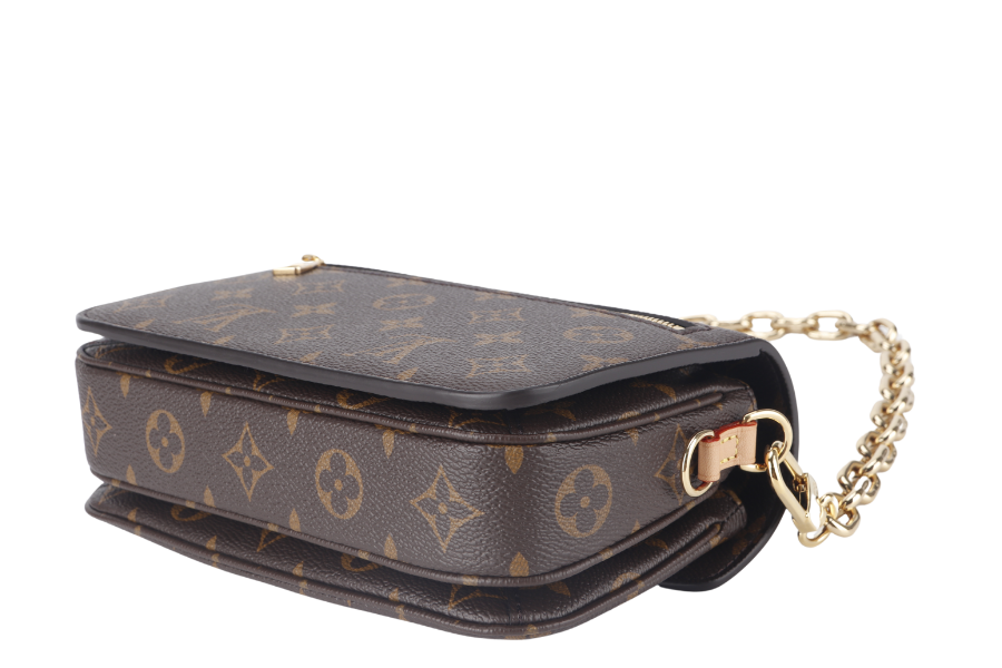 LOUIS VUITTON POCHETTE METIS ( ) EAST WEST MONOGRAM WITH STRAPS, CHAIN, DUST COVER AND BOX Clutch