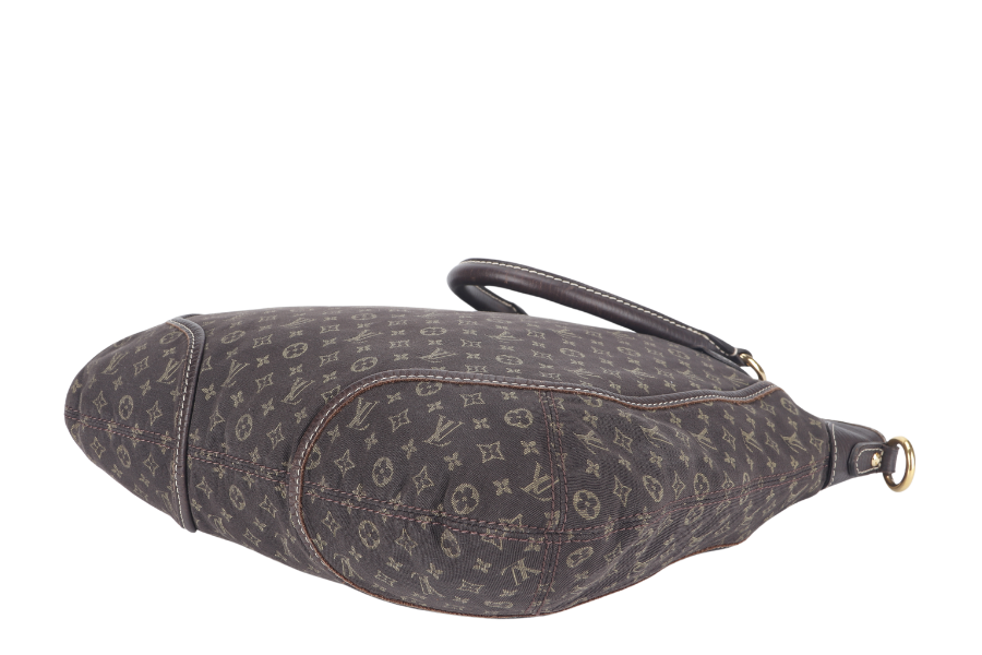 LOUIS VUITTON MINI LIN BASACE ANGELA ( ) MONOGRAM CANVAS BROWN LEATHER TRIM GOLD HARDWARE WITH STRAP Handbag