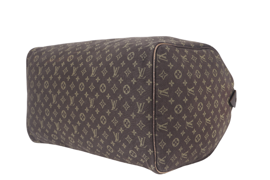 LOUIS VUITTON ( ) BROWN MINI LIN GOLD HARDWARE WITH DUST COVER Handbag