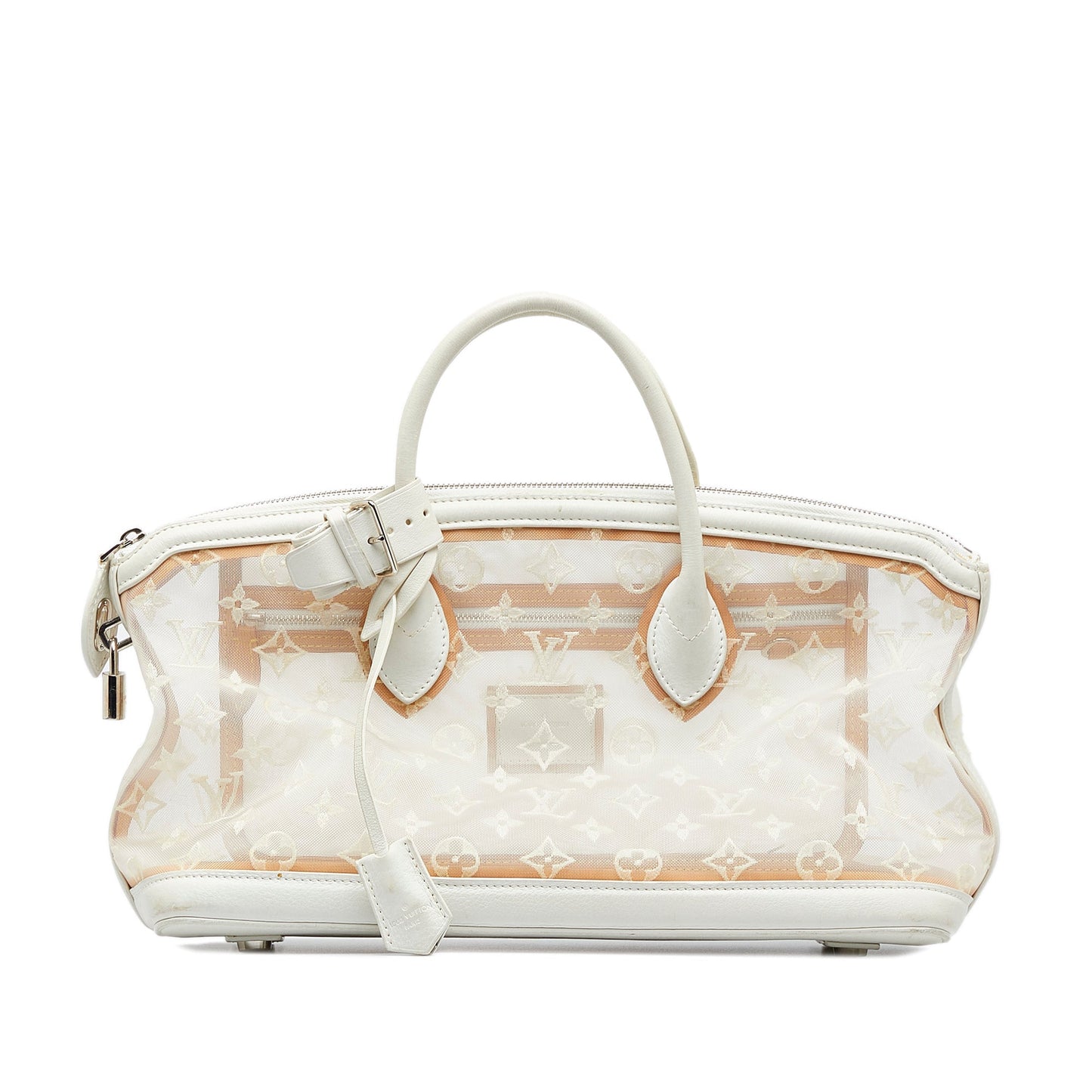LOUIS VUITTON Monogram Transparence Lockit East-West Handbag