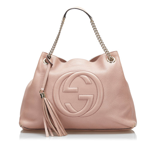 Gucci Chain Leather Tote