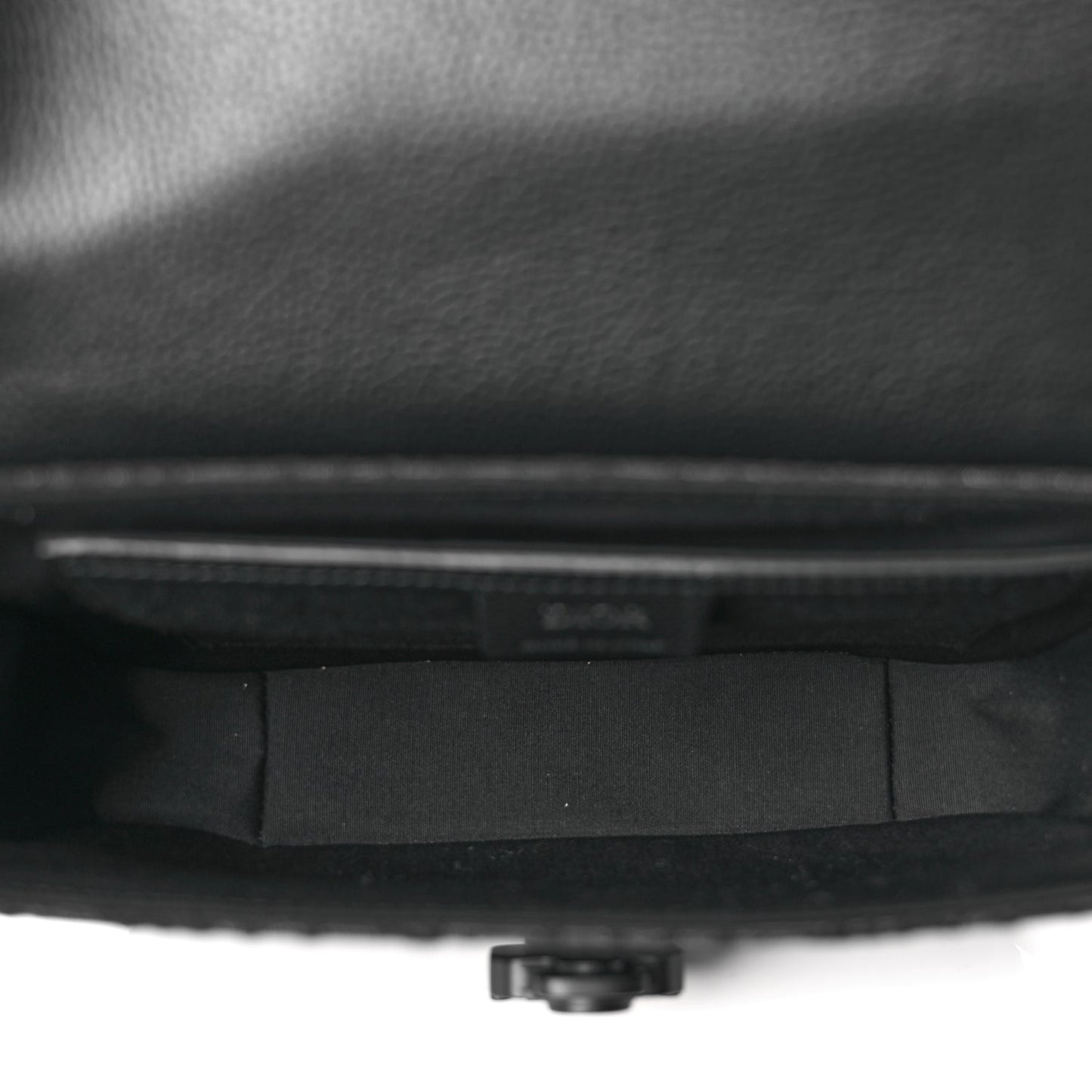 Christian Dior Oblique Jacquard Grained Calfskin Small Saddle Messenger Bag Black Oblique Monogram