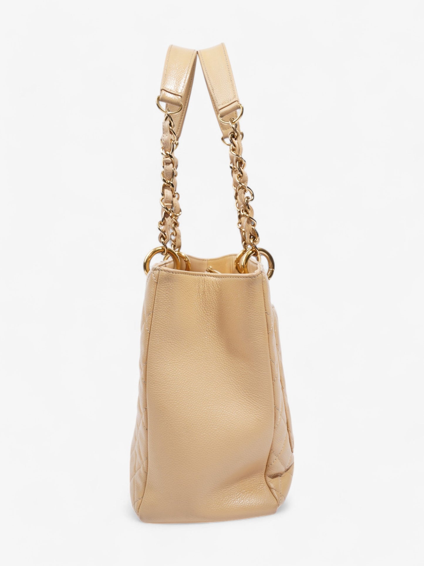 Chanel Grand Shopping Tote Neutral Caviar Leather