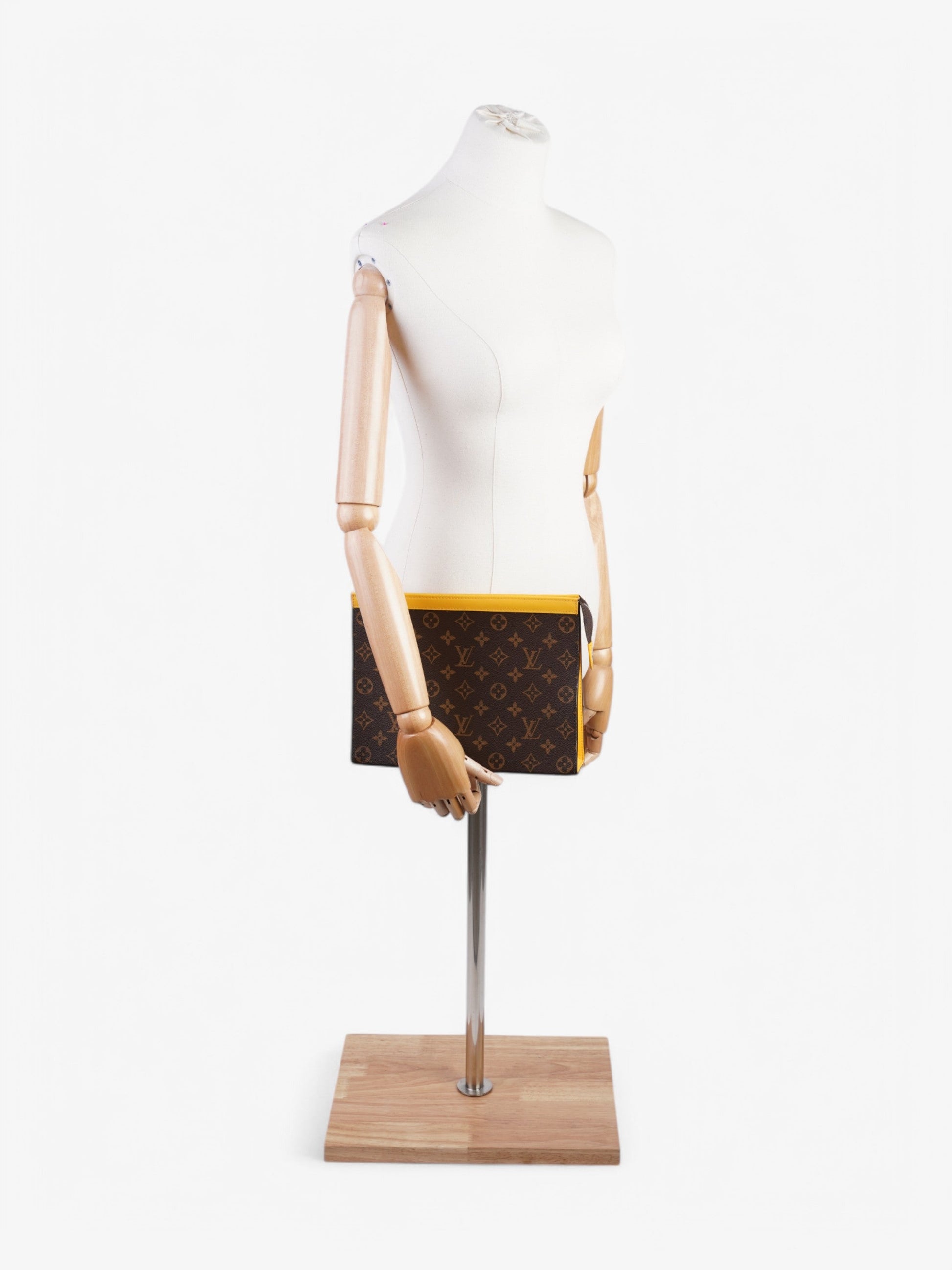 Louis Vuitton Pochette Voyage Monogram / Yellow Coated Canvas MM