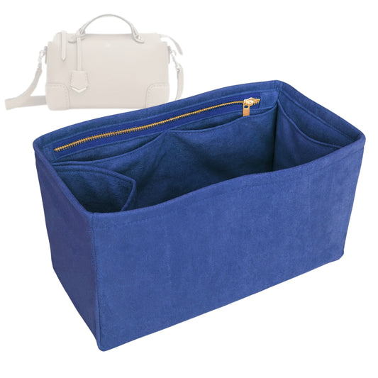 Organizer for [By The Way Selleria Large, Fendi] Bag Insert (Velvet, Long Zip and Open Compartment)