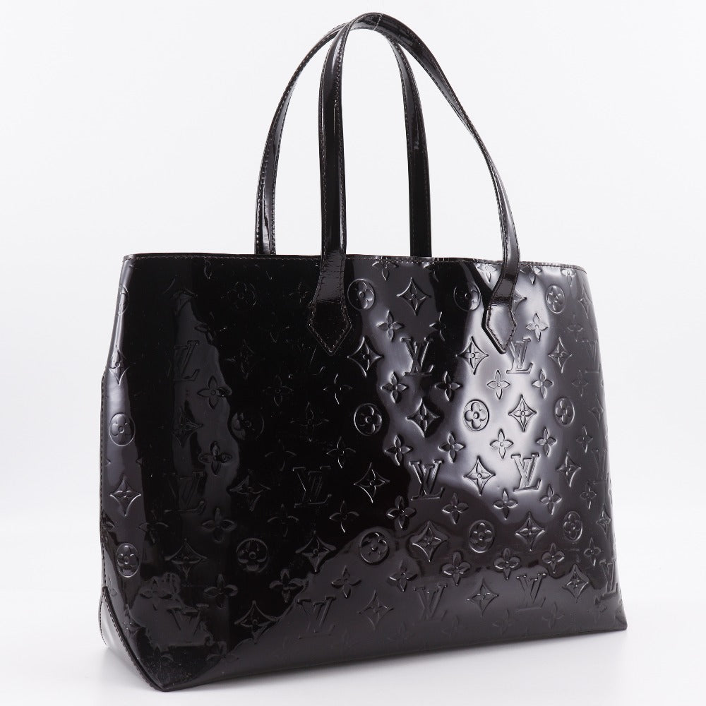 LOUIS VUITTON Tote Bag Monogram Vernis Red-purple Wilscher MM Women