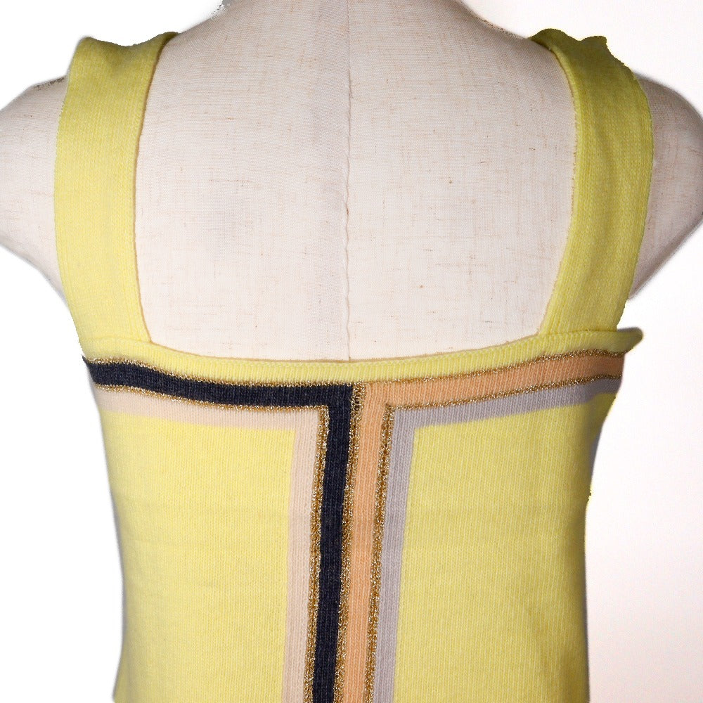 Chanel Sleeveless Knit Top Cashmere Rayon Polyester Classic Flap Tote