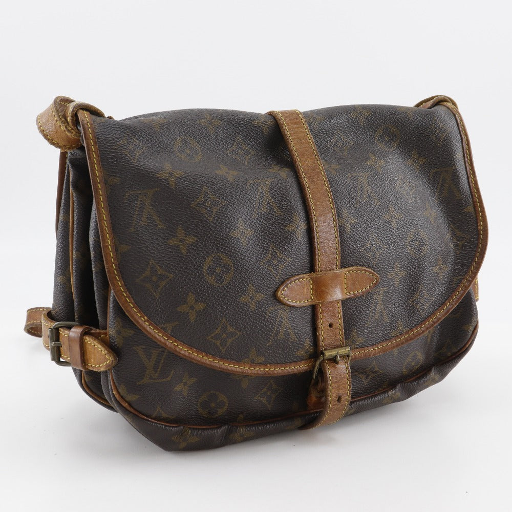   LOUIS VUITTON Shoulder Bag Monogram canvas Brown Saumur 30