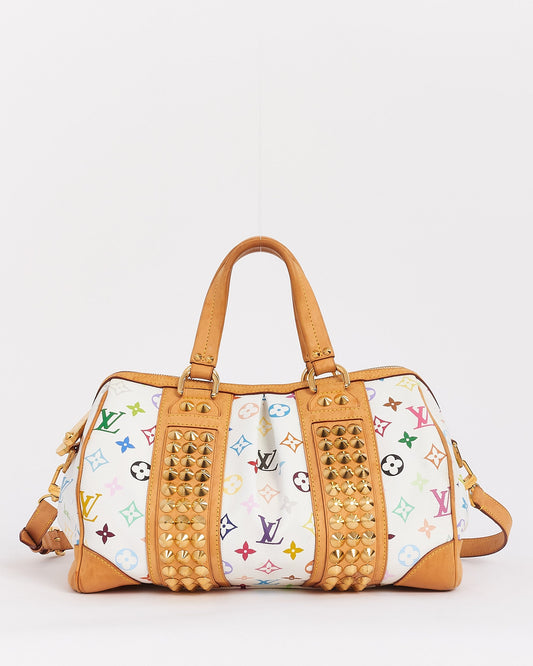 Louis Vuitton White Multi Murakami Monogram Canvas Courtney MM Bag