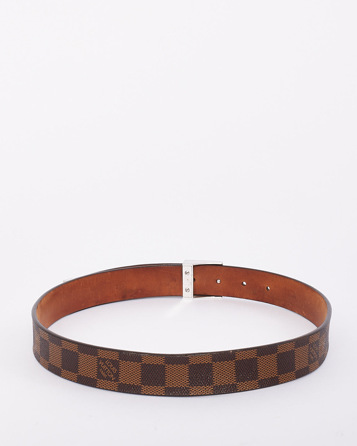Louis Vuitton Damier Ebene Canvas Inventeur Belt 75/30