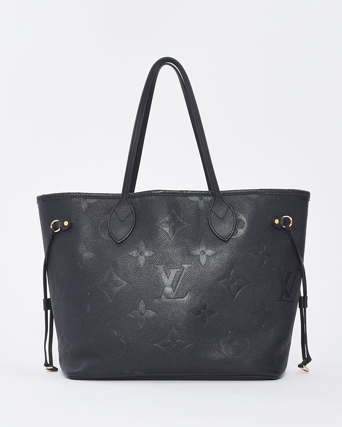 Louis Vuitton Black Monogram Empreinte Leather Giant Neverfull MM
