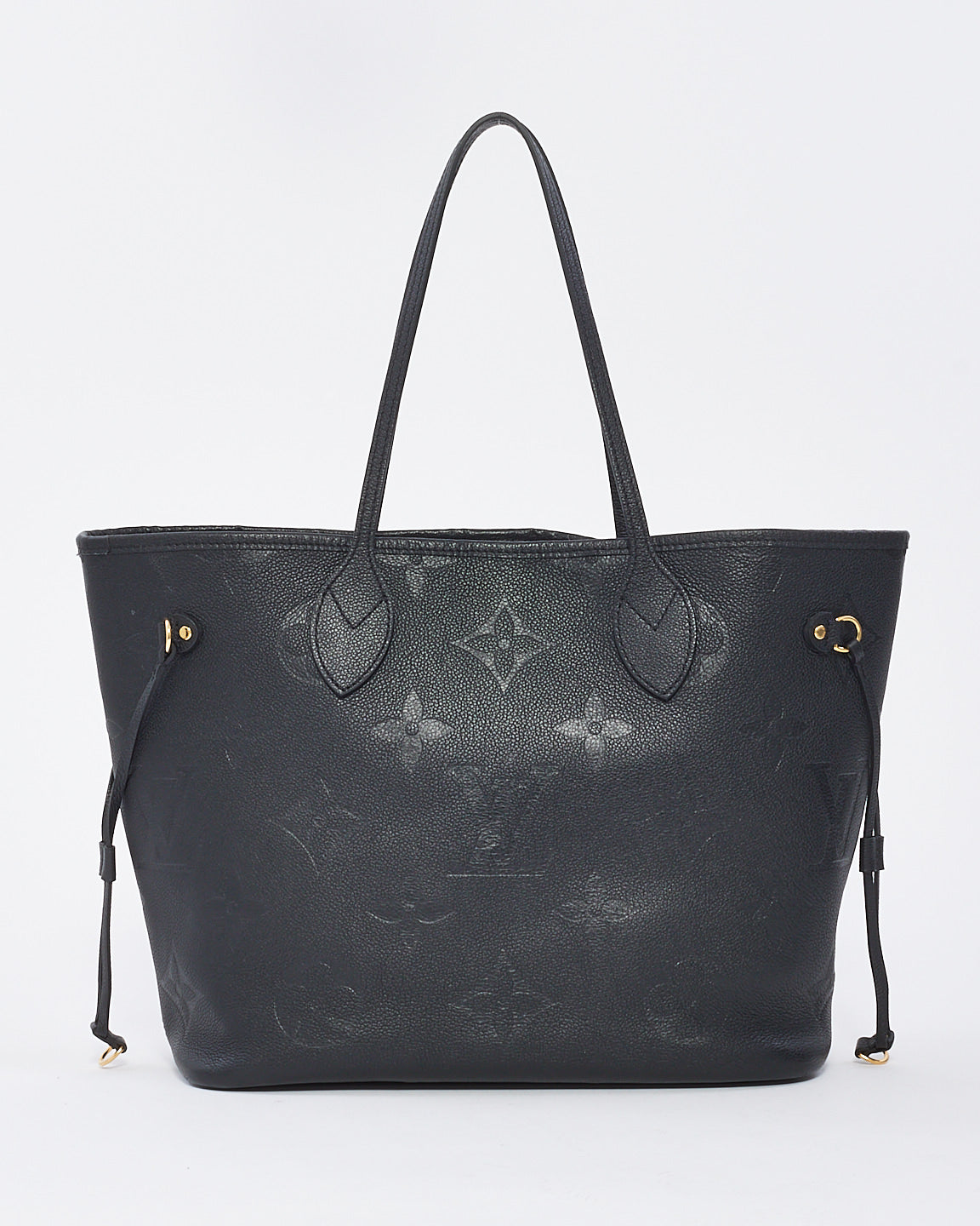Louis Vuitton Black Monogram Empreinte Leather Giant Neverfull MM