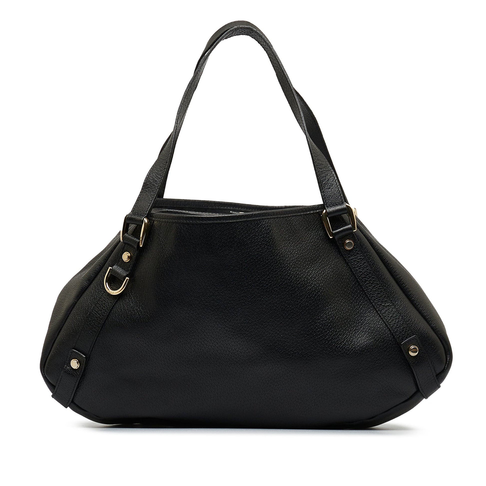 Gucci Abbey Black Leather Tote Style 1