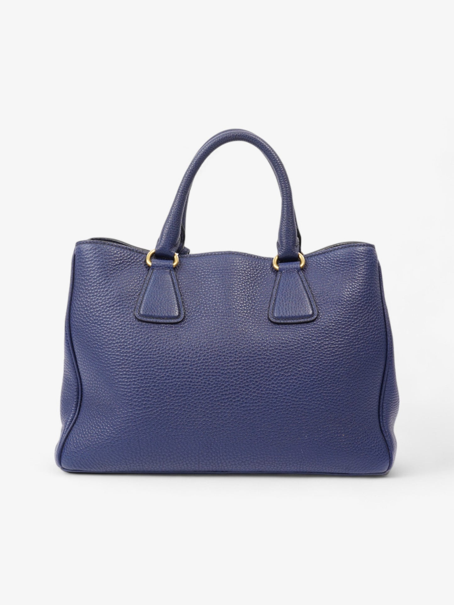 Prada Vitello Daino Blue Saffiano Leather
